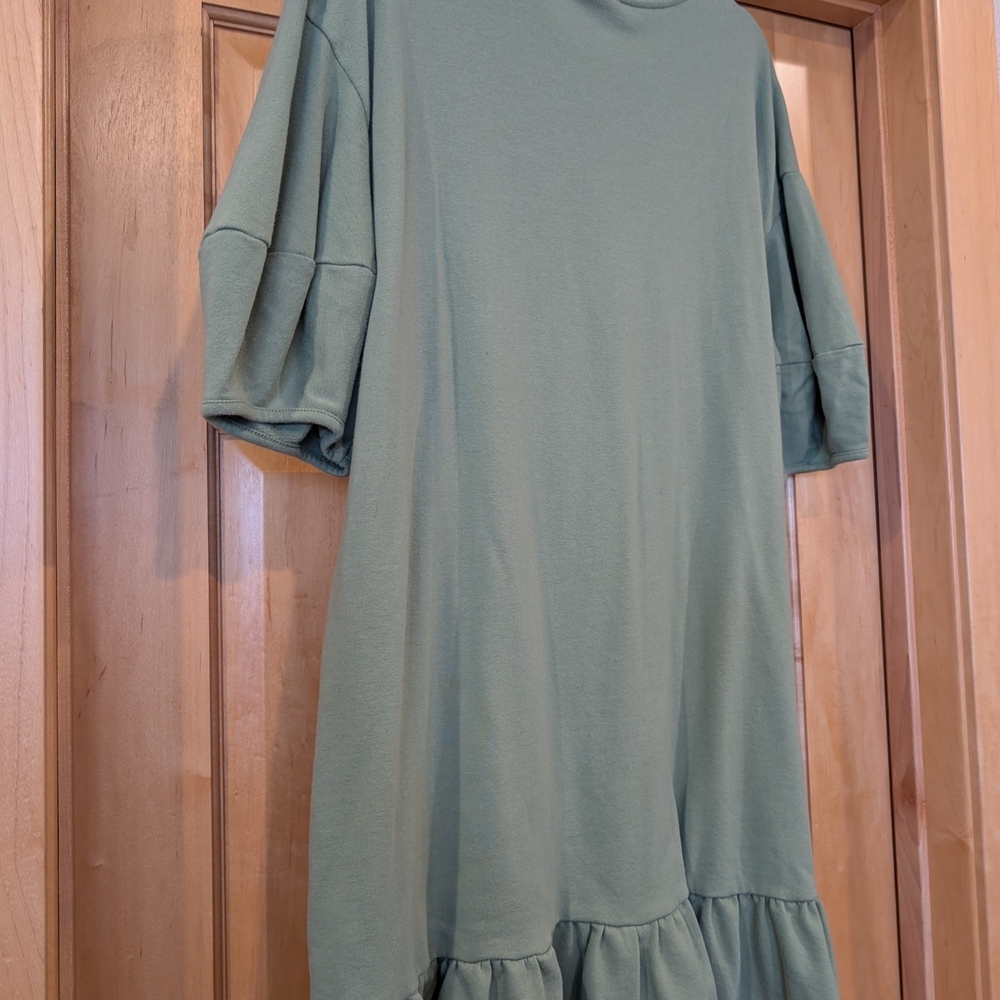 Casual Green Mini Dress - Picture 5 of 6